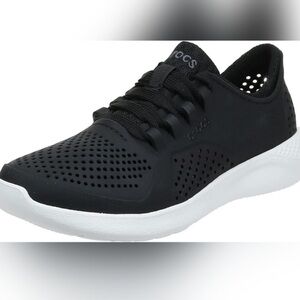 CROCS LiteRide Pacer Black Sneakers Lace Up. SZ 8